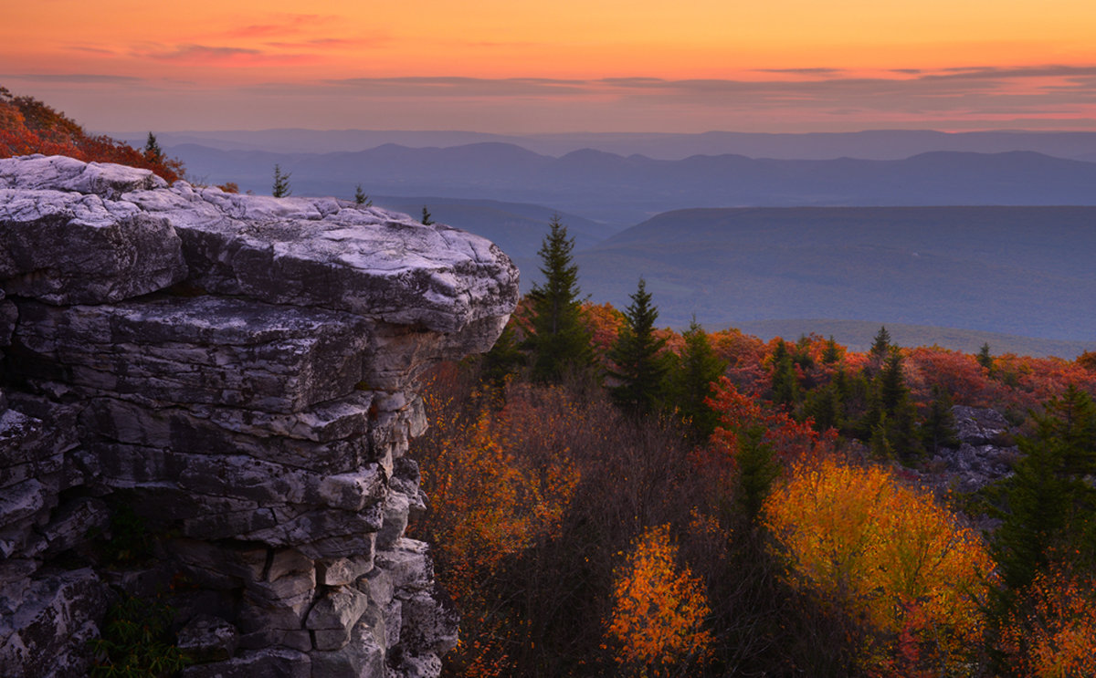 Bear Rocks Preserve in West Virginia. 