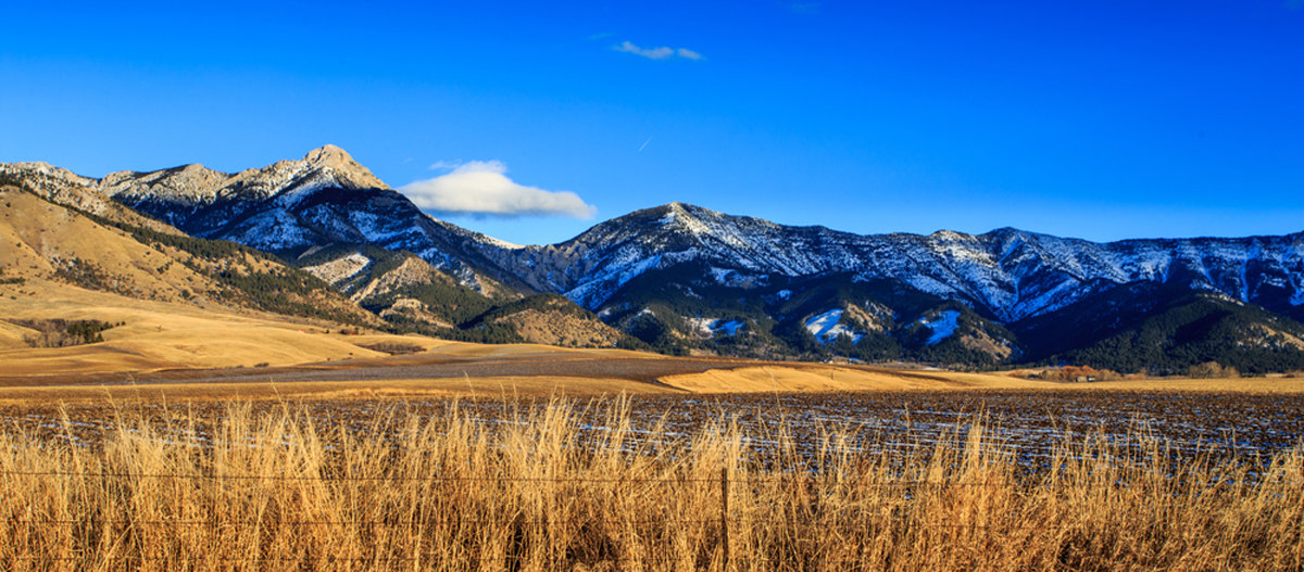 Montana mountain range. 