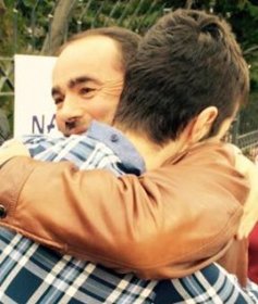 father reunited with his son after the Narconon program