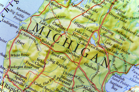 Michigan State map.