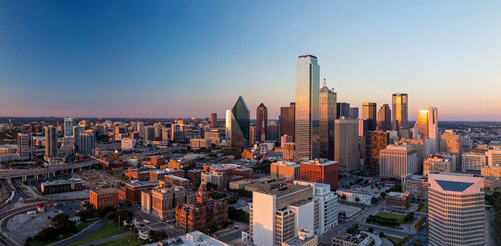 View of Dallas Texas
