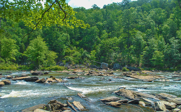 river near Douglasville Georgia