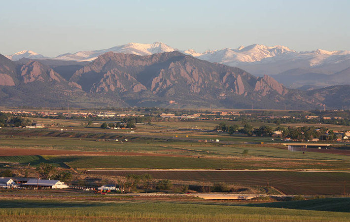 Mountain seen from Broomfield Colorado