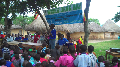 Dia contra las drogas en Narconon Uganda, 2012