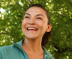 bright happy woman free from addiction