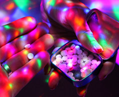 MDMA pills in a club