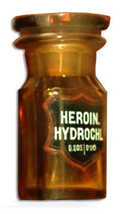 prescription heroin bottle