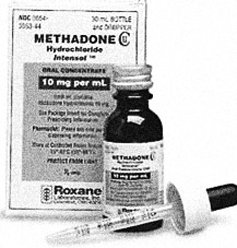 Methadone bottle. 
