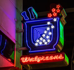 Wallgreens neon sign