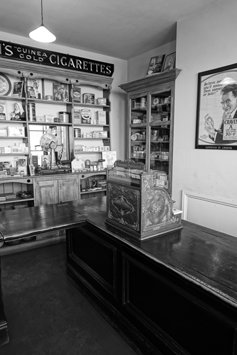 An old cigarette store
