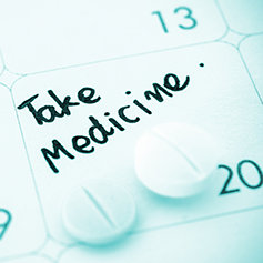 Take medicine calendar