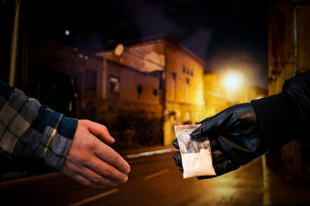 drug dealing on a street