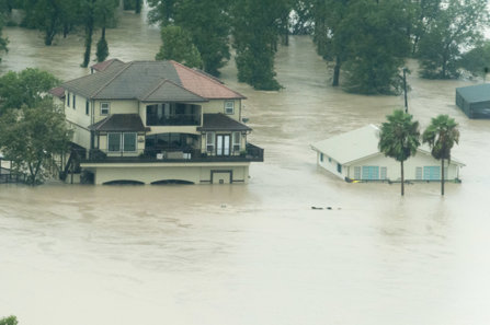 Hurricane Harvey in Huston, Texas. 