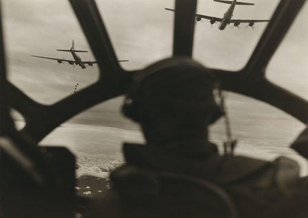 American pilots on a bombing mission