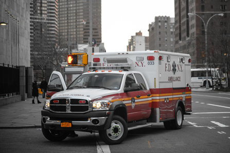 Ambulance on a street