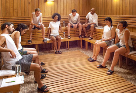 Sauna used for the New Life Detoxification