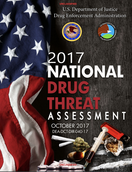 Cover of the 2017 DEA Drug Threat Assessment.