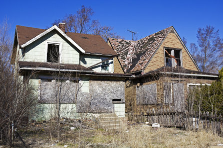 Abandoned houses in Gary, Indiana