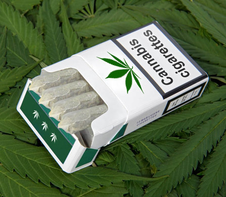 pack of marijuana cigarettes