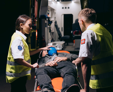 Paramedics are helping with overdose