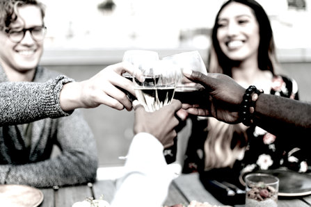 Drinking friends—American alcoholic culture.