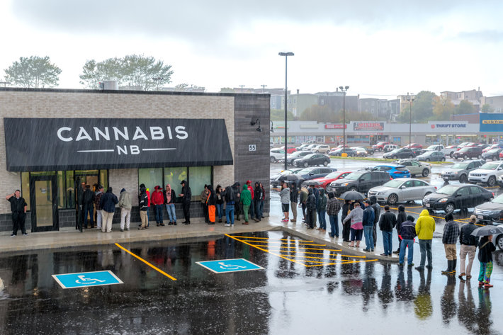 Cannabis store line