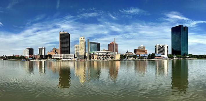 Skyline of Toledo Ohio