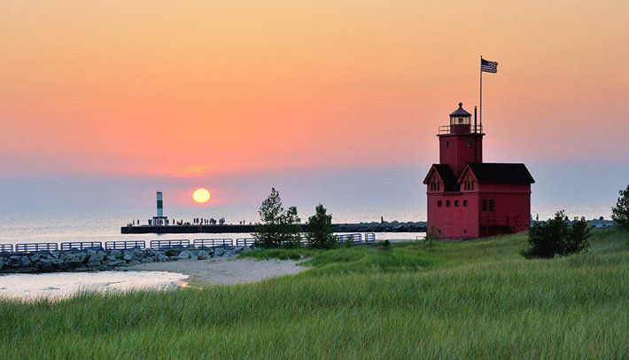 lighthouse at Holland Michigan
