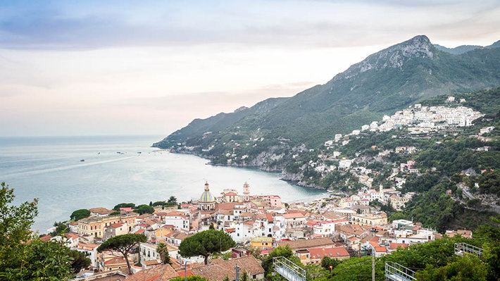 Coastal area of Campania region in Italy