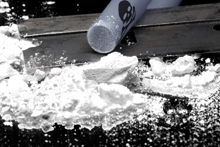Cocaine closeup