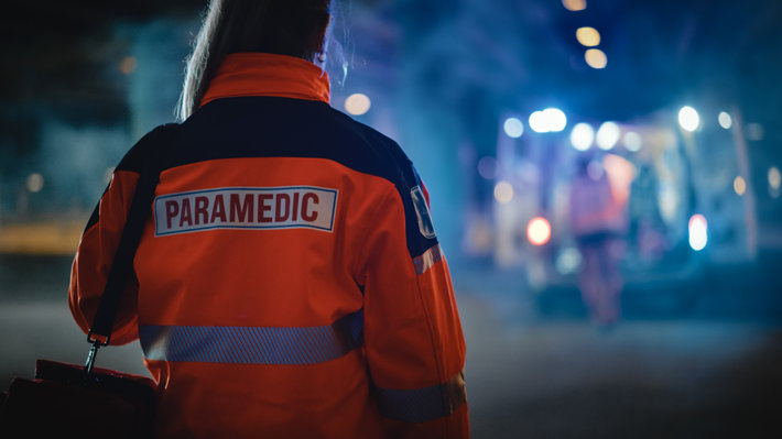 Paramedic closeup