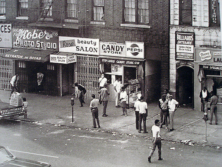 New York street in 1960s