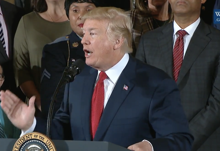 President Trump formally declares the opioid epidemic to be a public health emergency.