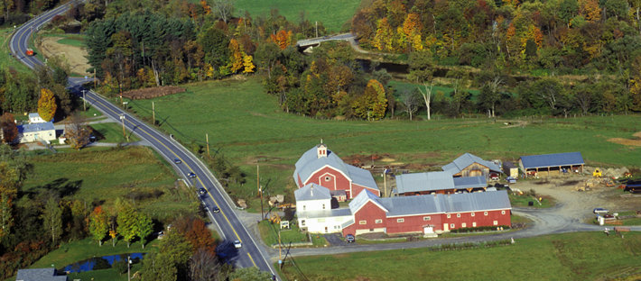 Vermont farmlands.