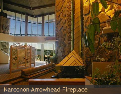 Narconon Arrowhead fireplace